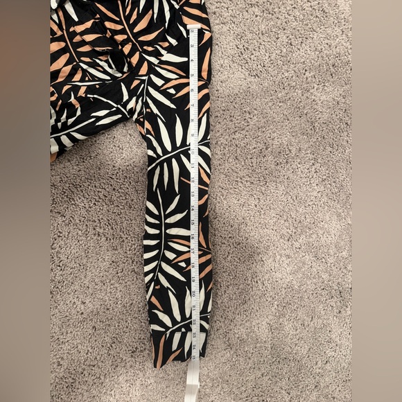 G by Giuliana Black and Tan Leaf Print Jumpsuit - Picture 8 of 9